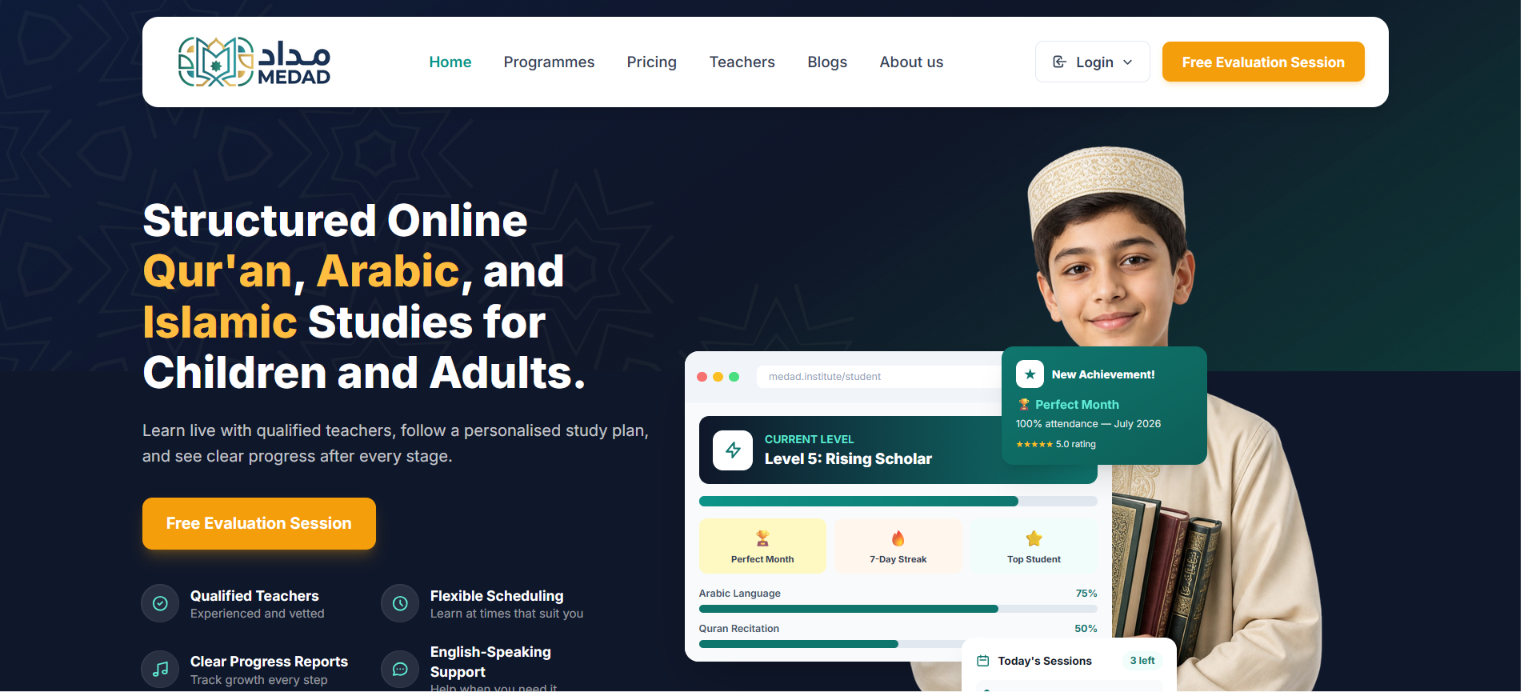 Medad Institute — Quran & Arabic Learning